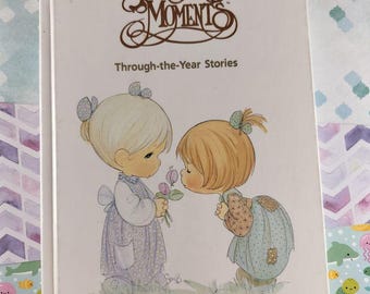 Vintage 1991 Precious Moments Through-the-Year Stories Hardcover