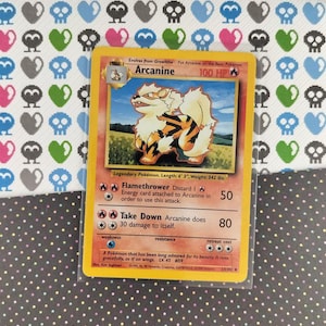 Vintage Uncommon - Arcanine Base Set Non-holo Pokemon Card 23/102 - MP -  Etsy