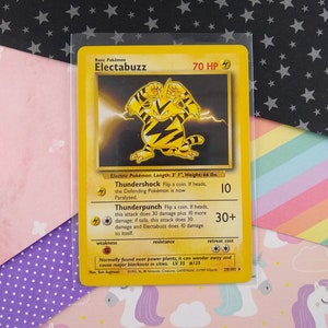 Pokémon Electabuzz 20/102 Base Set Card Unlimited (Portuguese) NM