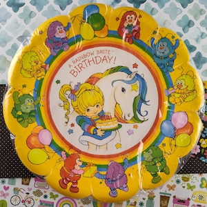 CLEARANCE Vintage 1983 Hallmark Rainbow Brite Party 8-3/4
