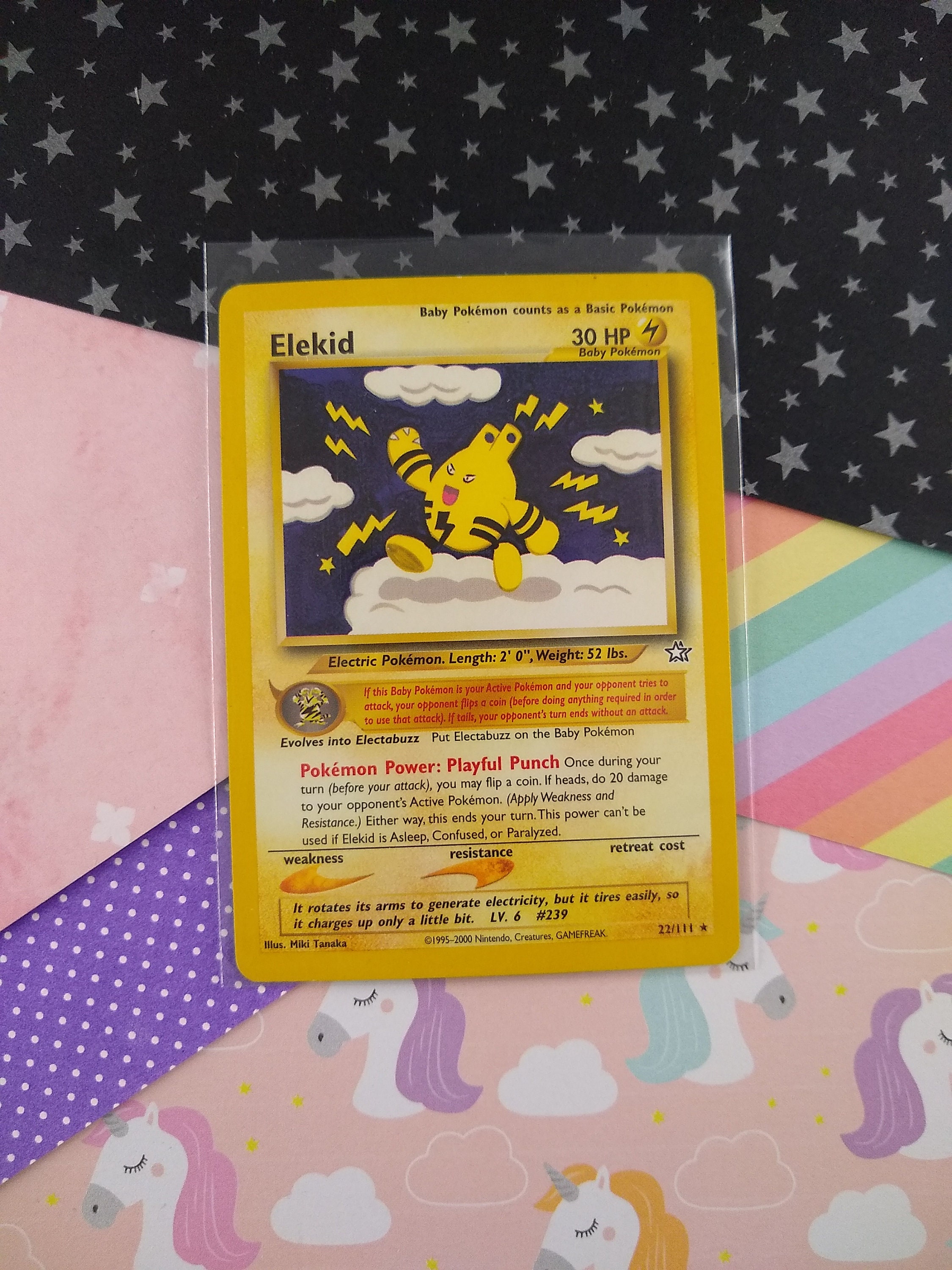 Vintage Rare - Elekid Neo Genesis Non-holo Pokemon Card 22