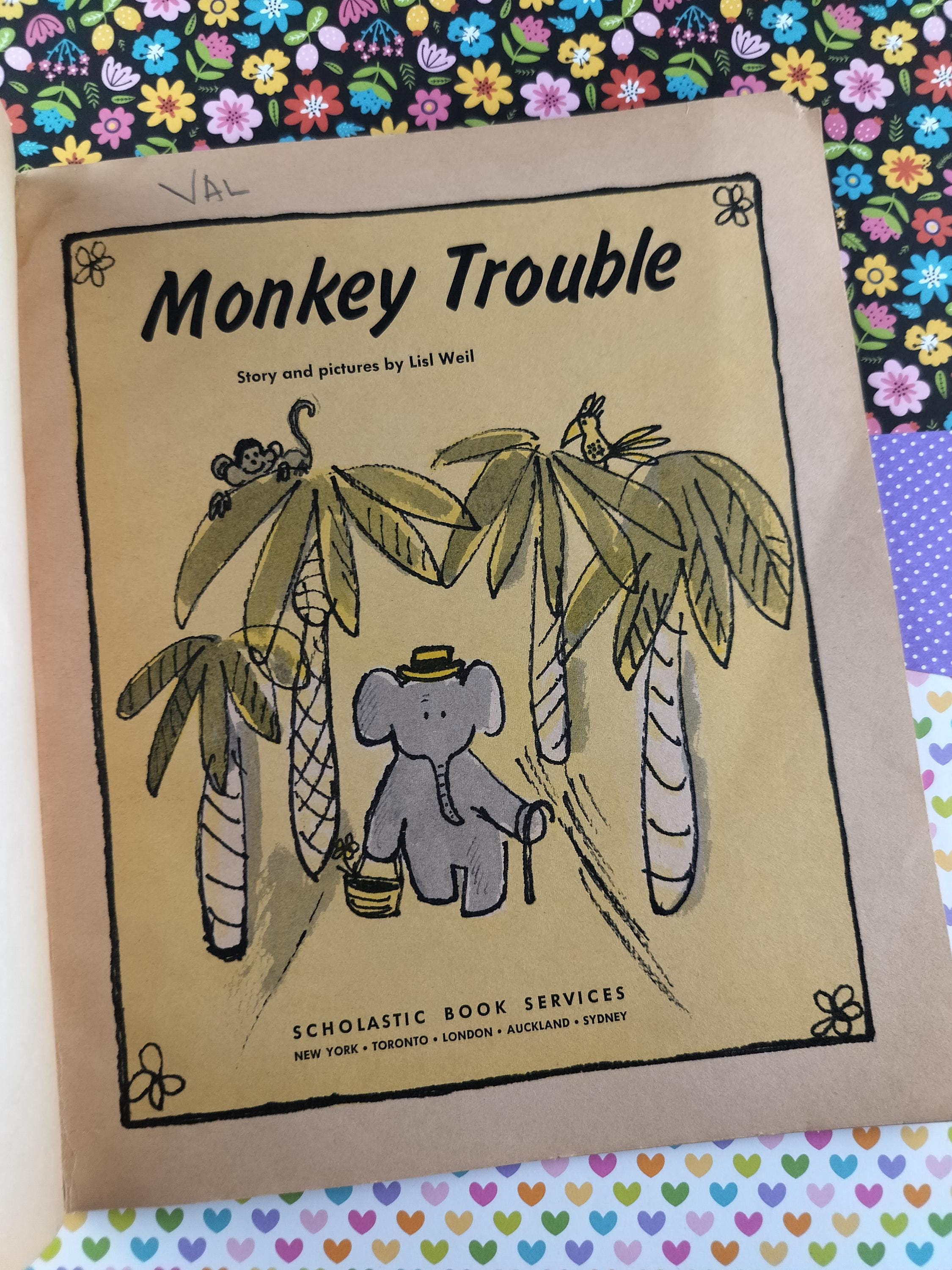 CLEARANCE Vintage 1971 1st Printing Softcover, Monkey