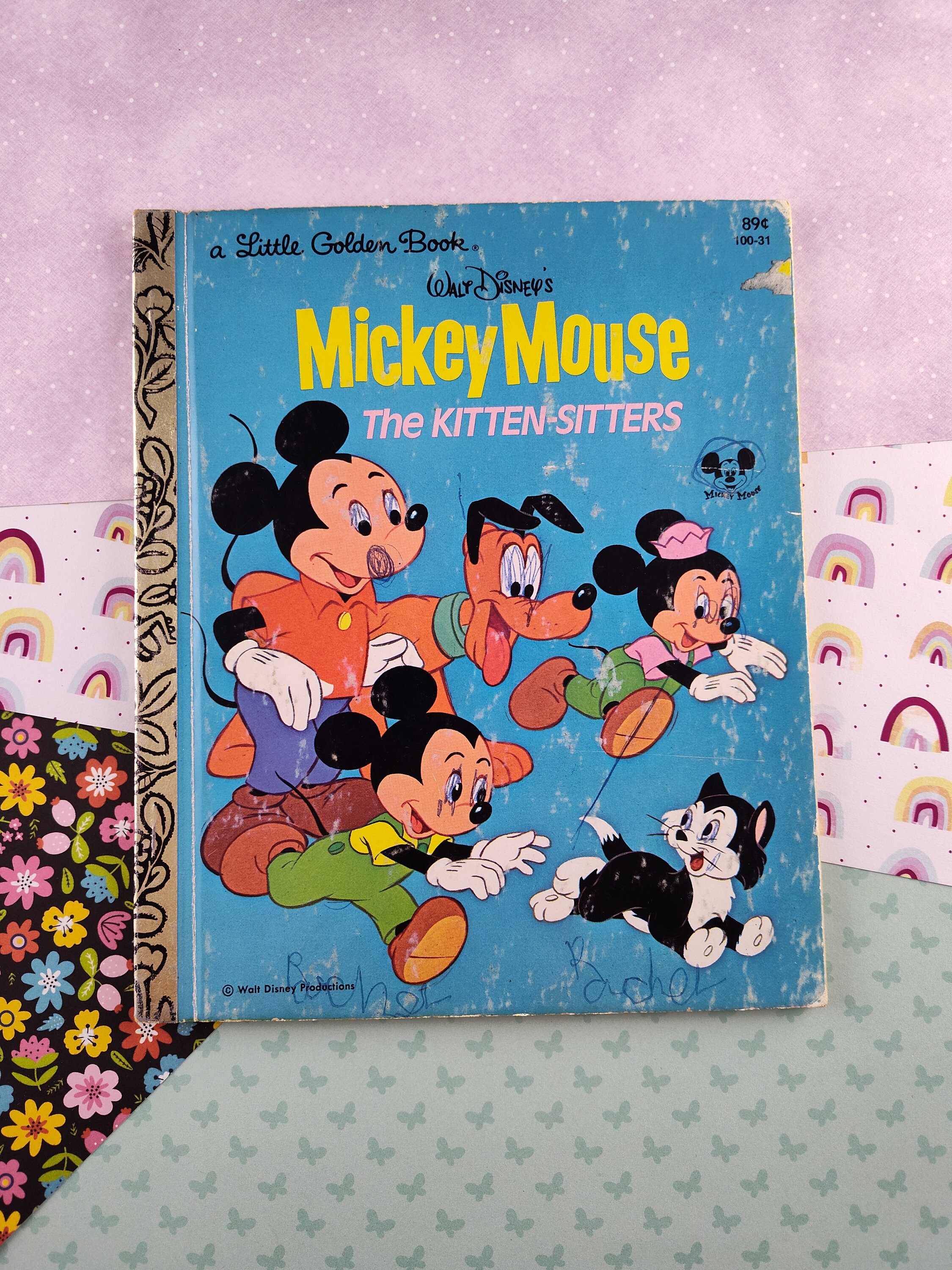 Vintage 1981 Little Golden Book: Walt Disney's Mickey Mouse the