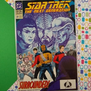 CLEARANCE Vintage Star Trek The Next Generation TNG Surrounded! August 1991 #22 Comic Fine/Very Fine, Clean & Vibrant