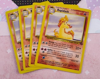 Vintage Uncommon - Set/4 Rapidash Jungle Non-holo Pokemon Cards 44/64 - LP  - Etsy Canada