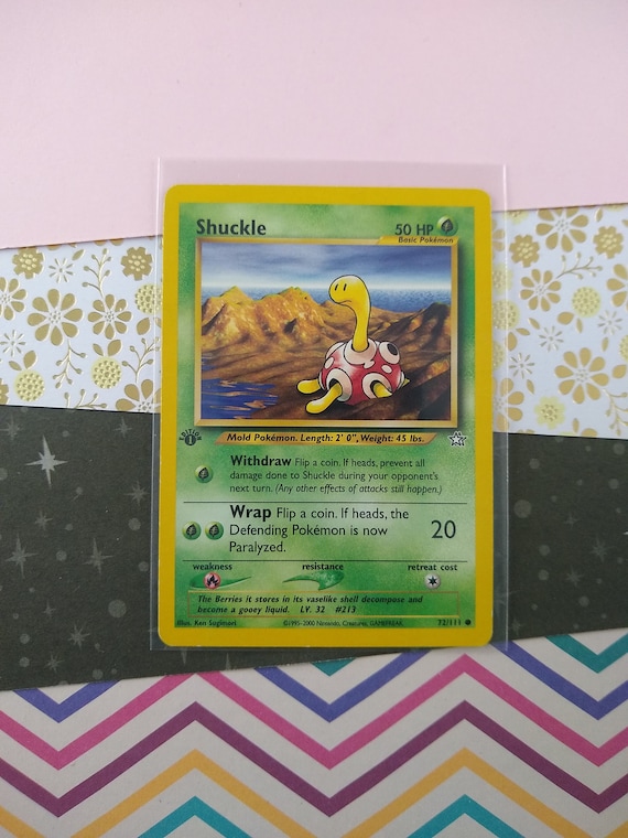 Vintage Common - 1st Edition Shuckle Neo Genesis Non-holo Pokemon Card  72/111 - LP - Etsy
