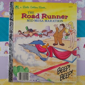 CLEARANCE Vintage 1985 Hardcover Kleines Goldenes Buch &quot;&quot;The Road Runner Mid-Mesa Marathon&quot; Schön & Sauber.&quot;