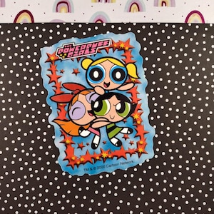 CLEARANCE Vintage 2000 Powerpuff Girls Cartoon Network Vending Sticker, New & Unused/Unpeeled