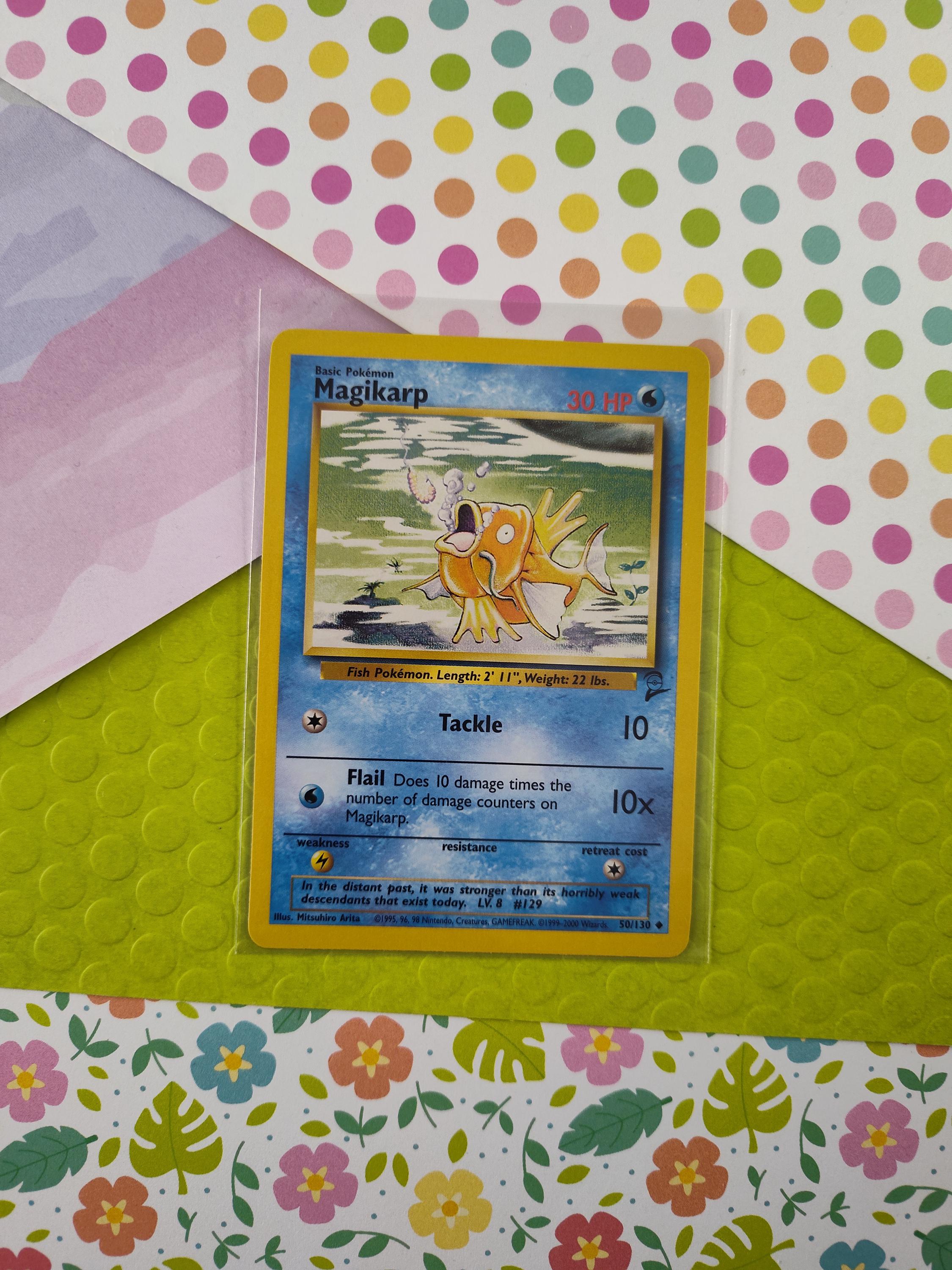 Vintage Uncommon - Magikarp Base Set 2 Non-holo Pokemon Card 50/130 - VG - Etsy Vintage Uncommon - Magikarp Base Set 2 Non-holo Pokemon Card 50/130 - VG - Etsy