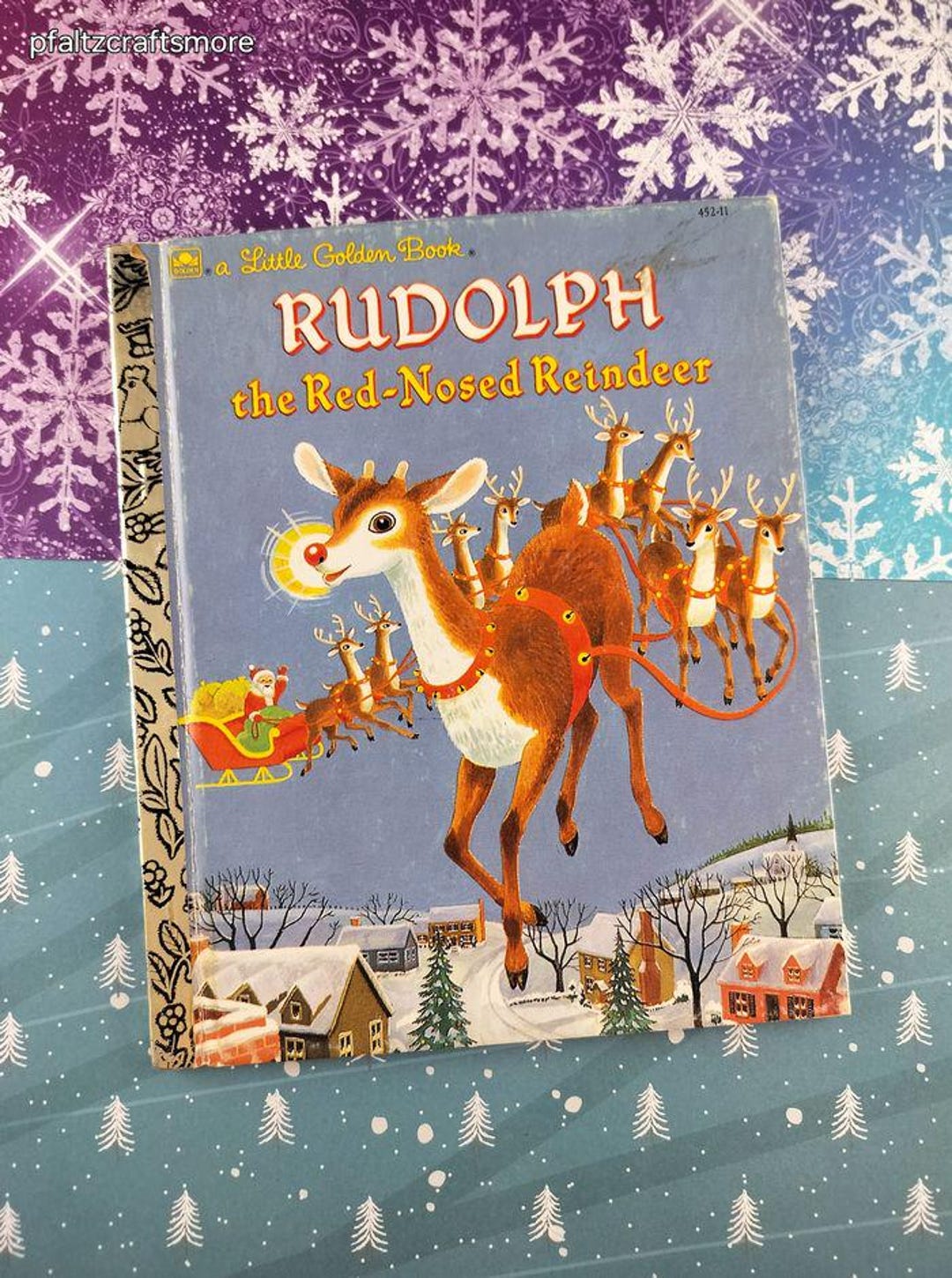 Vintage 1991 Little Golden Book: Rudolph the Red-nosed Reindeer ...