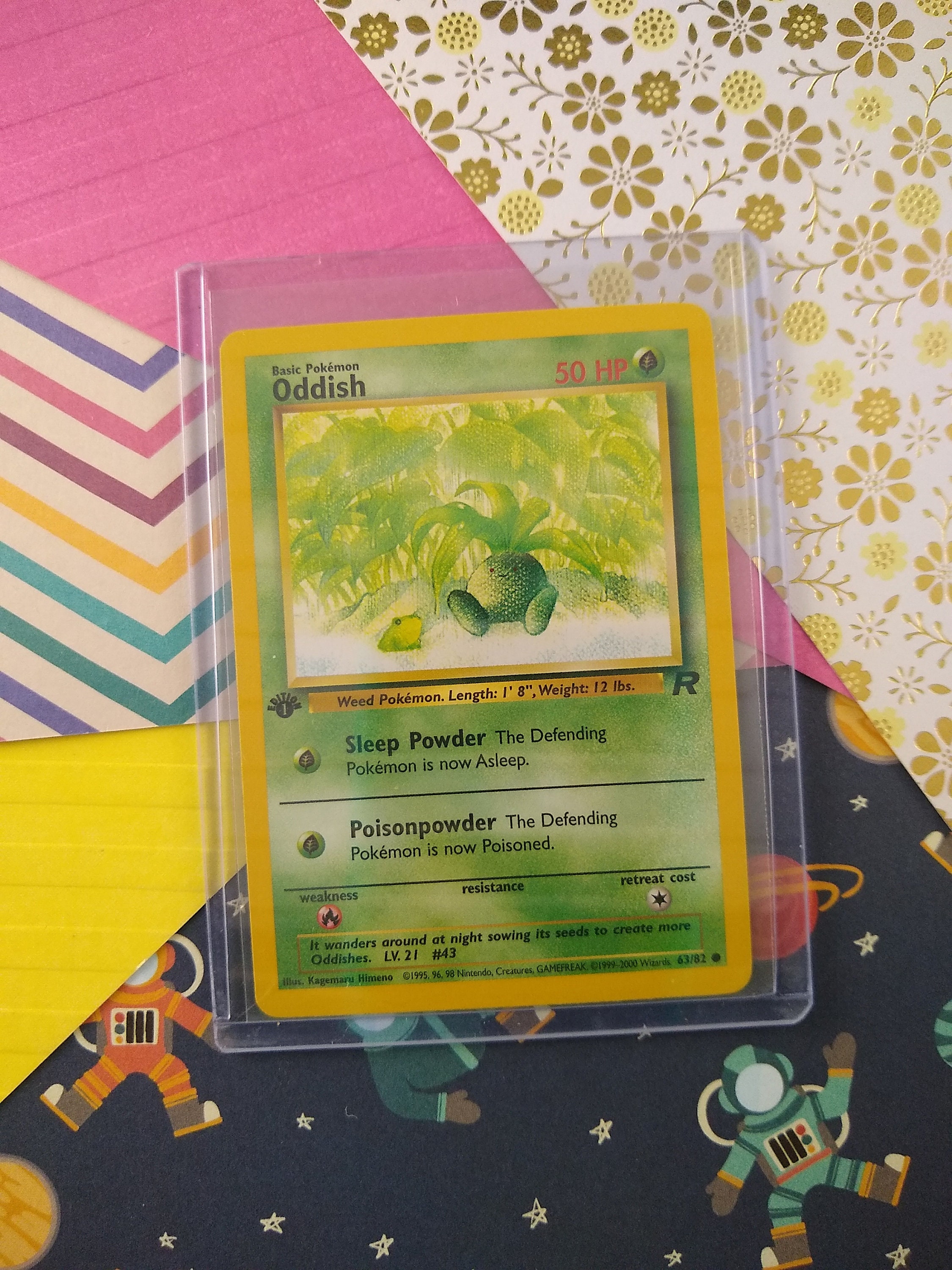 pokemon oddish card Oddish (111/146) [Diamond & Pearl: Legends Awakened] Near Mint main image 1