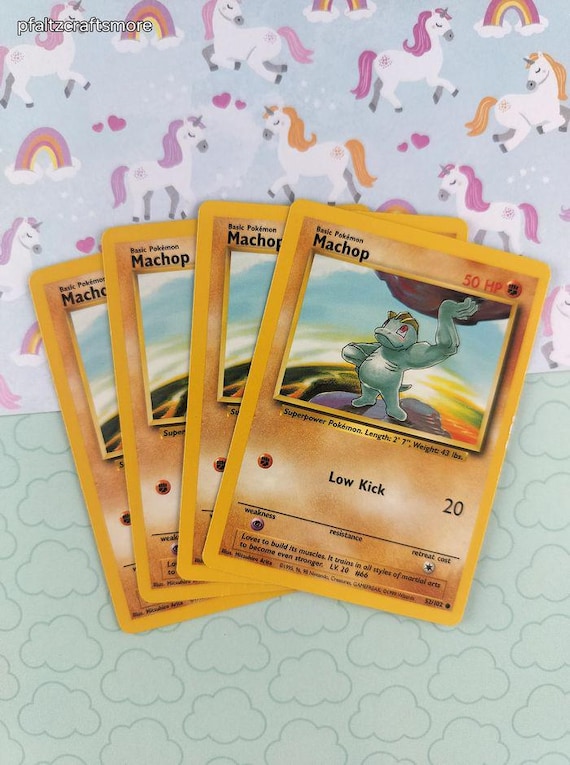 Buy Vintage Common - Set/4 Machop Base Set Non-holo Pokemon Cards 52/102 - LP Online in India - Etsy Buy Vintage Common - Set/4 Machop Base Set Non-holo Pokemon Cards 52/102 - LP Online in India - Etsy