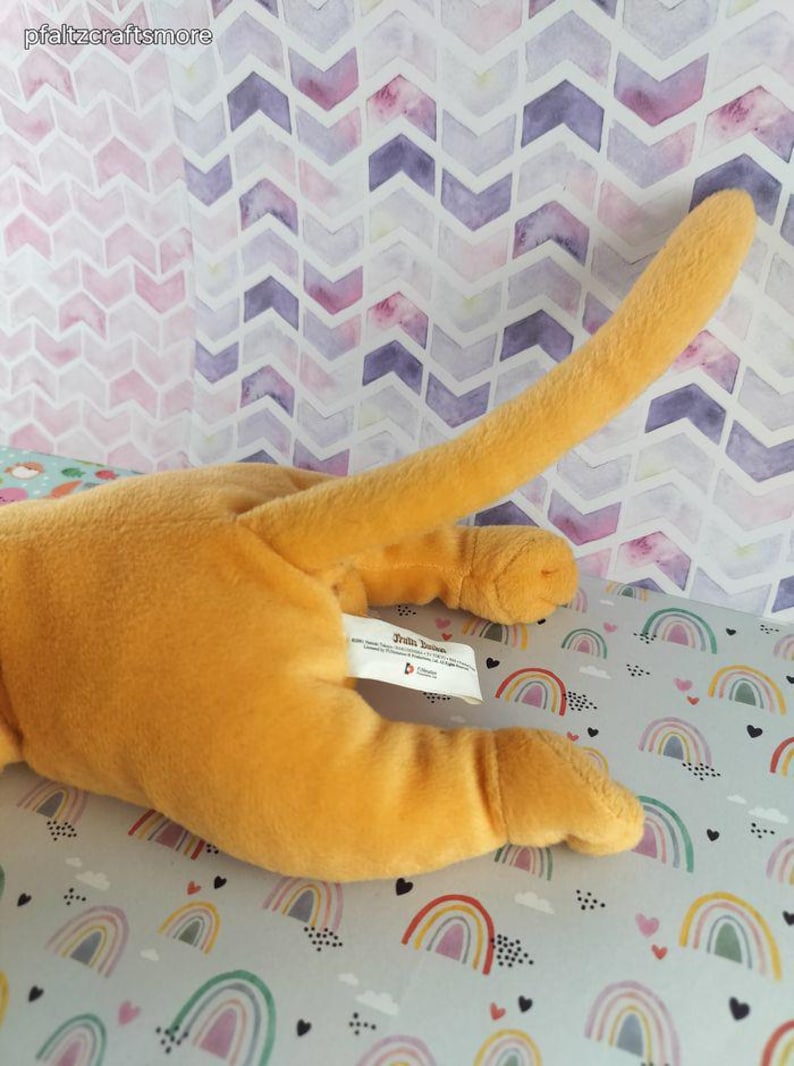 Vintage 2001 Fruits Basket Kyo Sohma Cat Laying Down 12" Plush Like New ...
