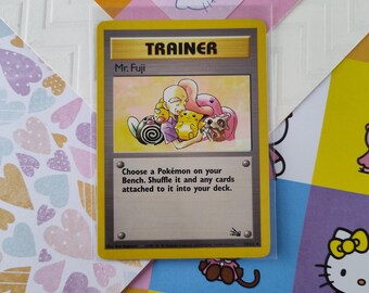 mr fuji pokemon card Vintage Uncommon - Mr. Fuji Fossil Non-holo Pokemon Card 58/62 - VG (B)
