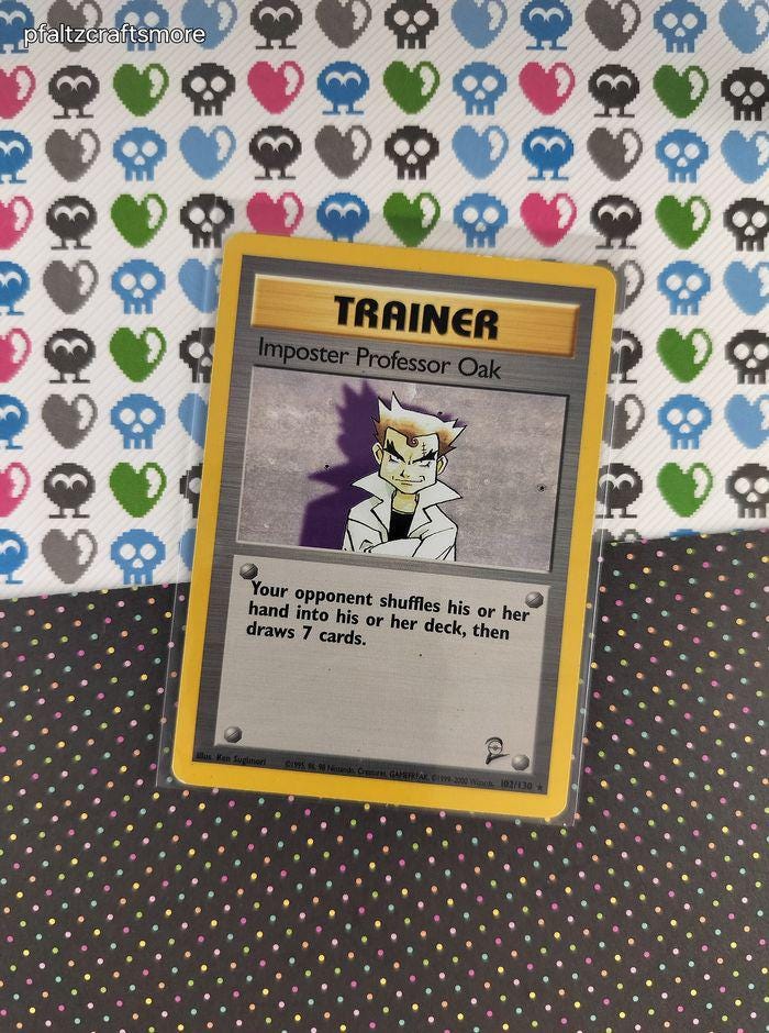 Vintage Rare - Imposter Professor Oak Base Set 2 Non-holo Pokemon Card  102/130 - VG (D) - Etsy