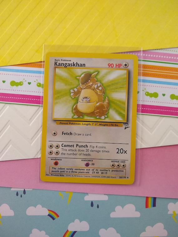 kangaskhan holographic pokemon card value Pokemon Card Kangaskhan Lv.40 No.115 Holo Old Back Nintendo VG Japanes main image 1