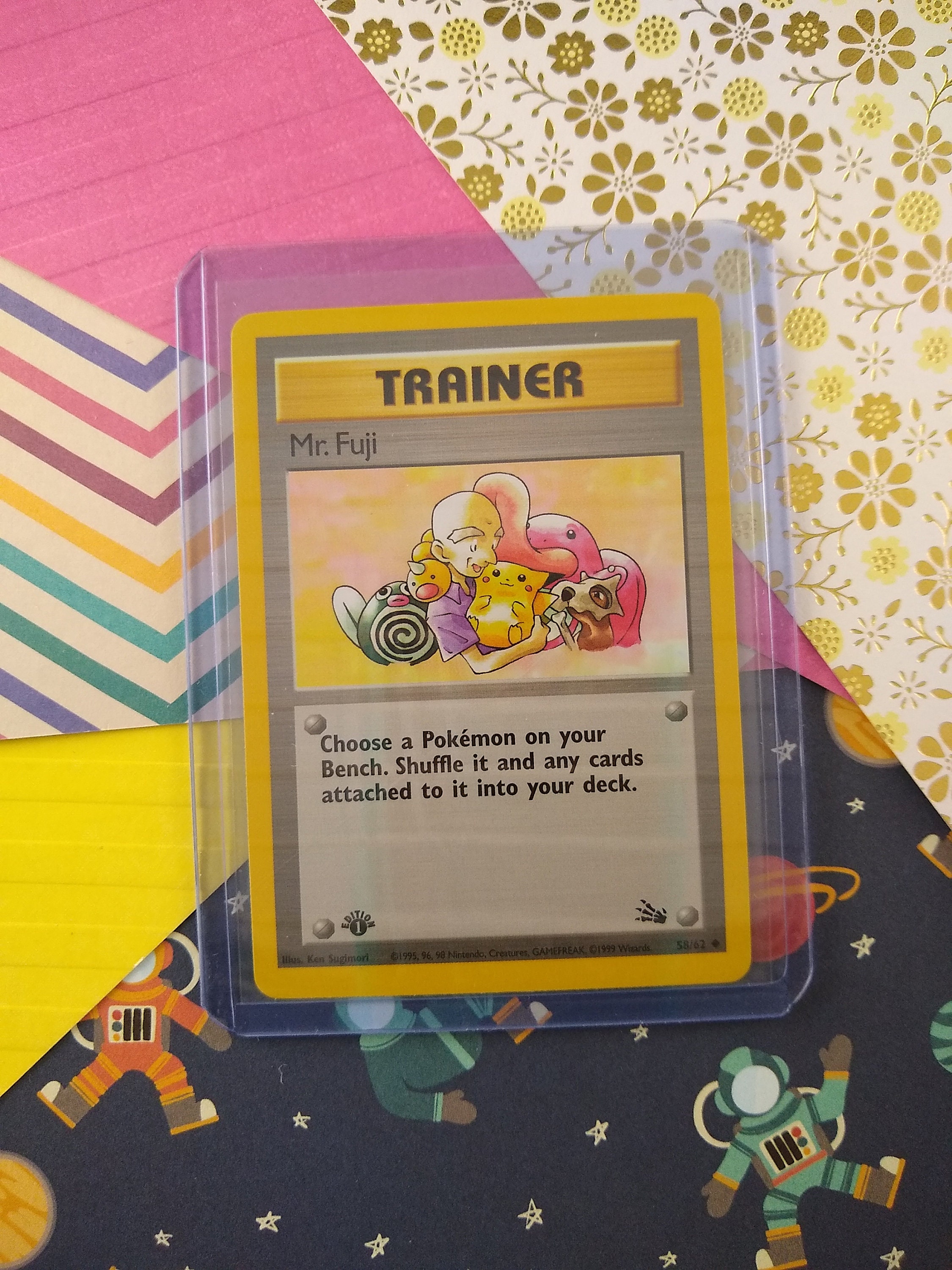 CLEARANCE Vintage Uncommon - 1st Edition Mr. Fuji Fossil Non-holo Pokemon Card 58/62 - NM - Etsy CLEARANCE Vintage Uncommon - 1st Edition Mr. Fuji Fossil Non-holo Pokemon Card 58/62 - NM - Etsy
