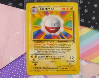 Vintage Rare - Electrode Base Set 2 Non-holo Pokemon Card 25/130 - VG - Etsy