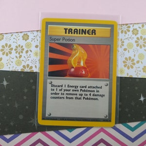 LIQUIDACIÓN Vintage Poco Común - Carta Pokémon Base Super Poción No Holográfica 90/102 - VG
