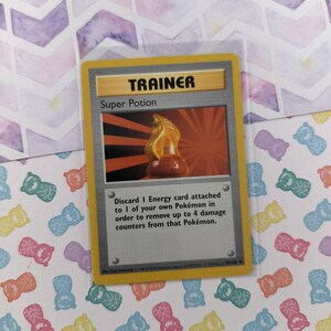 Carta Pokémon no holográfica vintage poco común - Superpoción sin sombras (90/102) - VG