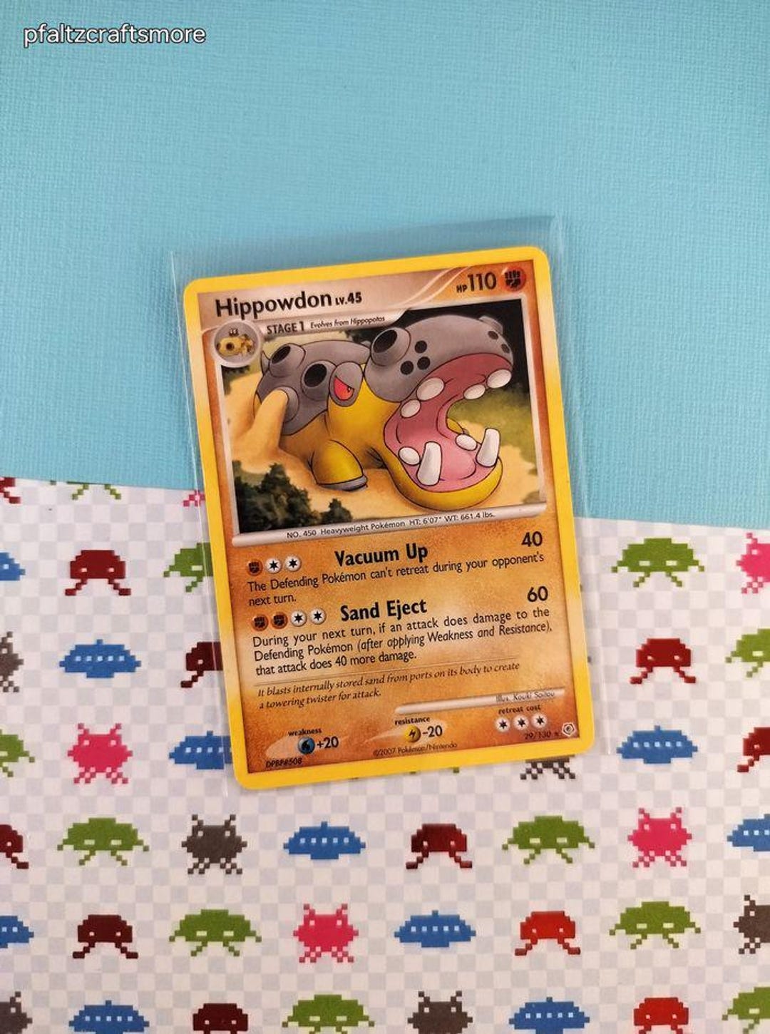 Vintage Rare - Hippowdon Diamond & Pearl Non-holo Pokemon Card 29