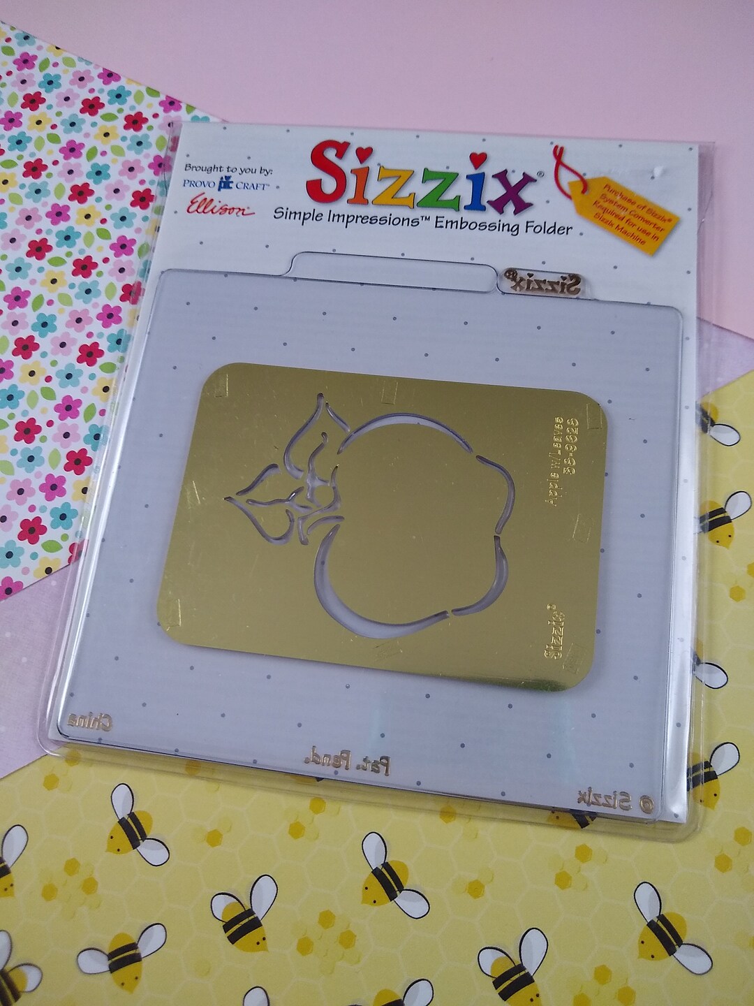 2003 Sizzix Simple Impressions Embossing Folder 389628 Etsy