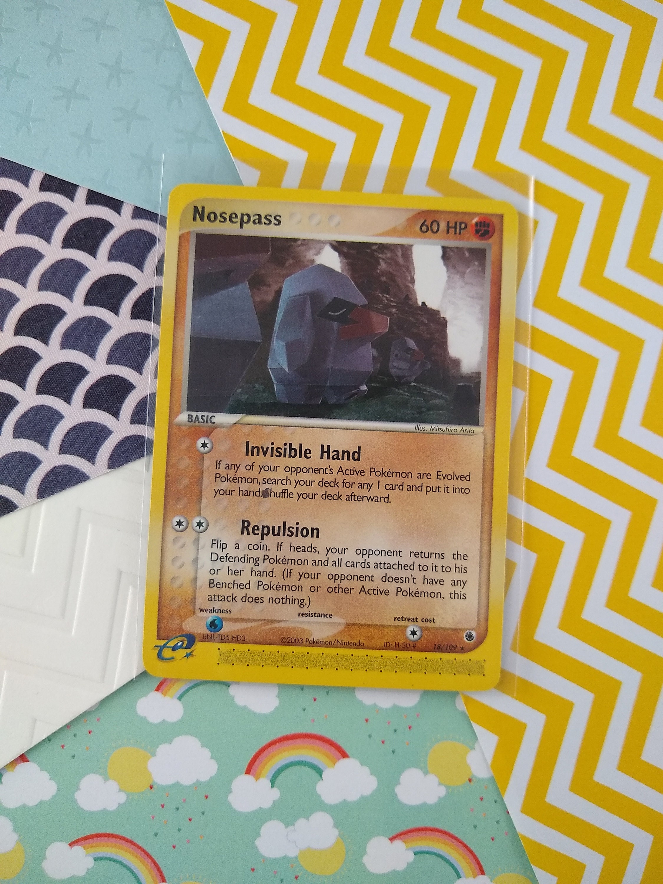 Vintage Rare - Nosepass EX Ruby & Sapphire Non-holo Pokemon Card 18/109 - VG - Etsy Vintage Rare - Nosepass EX Ruby & Sapphire Non-holo Pokemon Card 18/109 - VG - Etsy