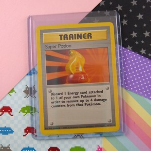 LIQUIDACIÓN Vintage Poco Común - Carta Pokémon Base Super Poción No Holográfica 90/102 - NM
