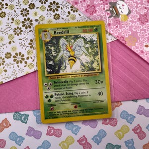 1995 beedrill pokemon card value Every Stage 2 RARE Beedrill 17/102 Original Base