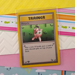 LIQUIDACIÓN Carta Pokémon Fósil Reciclable Común Vintage de 1.ª Edición (No Holográfica) 61/62 - VG (B)