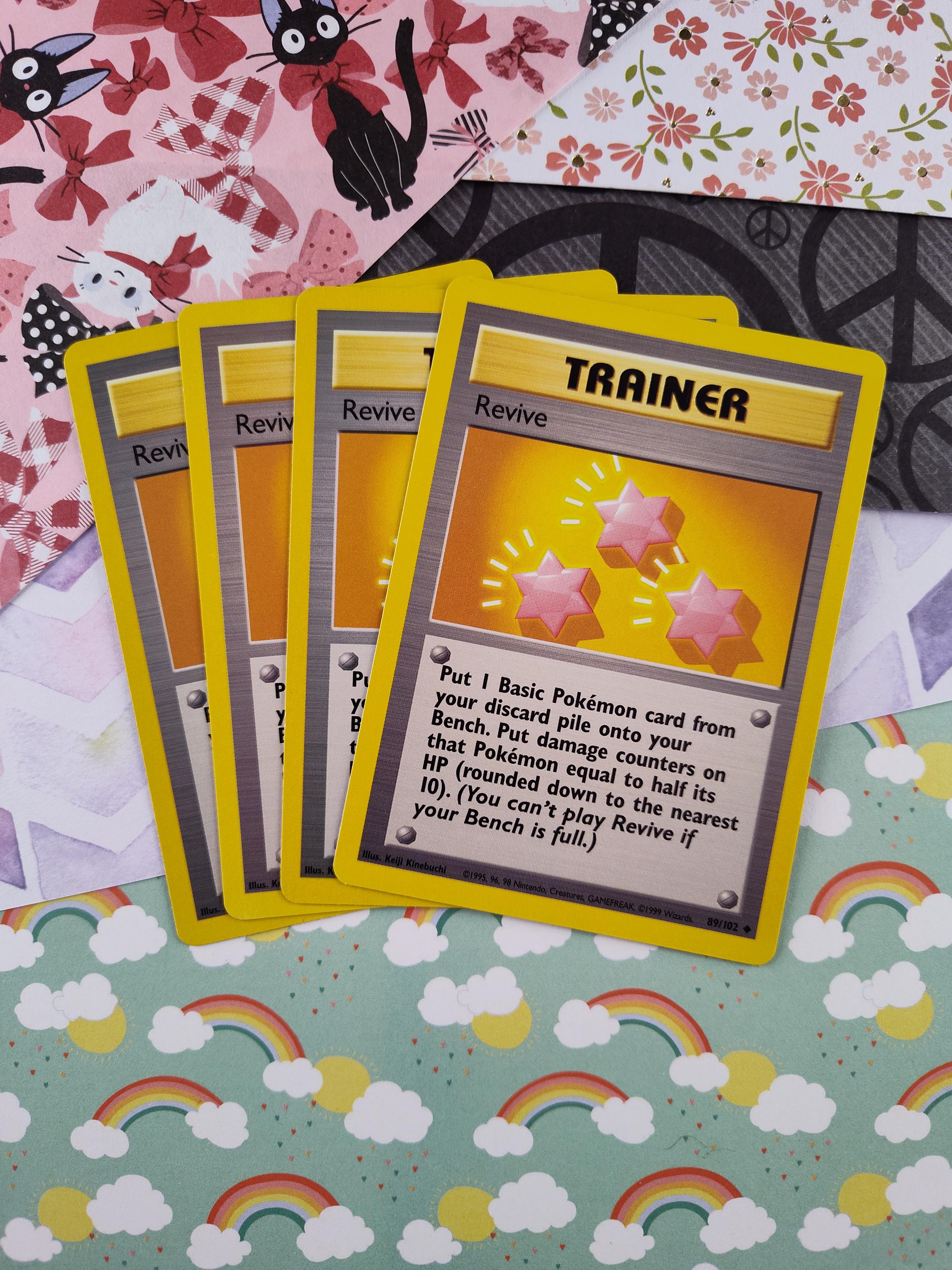 pokemon card revive Pokemon Trainer Revive 89/102 Base Set Uncommon Non-Holo 1999 Trading Card