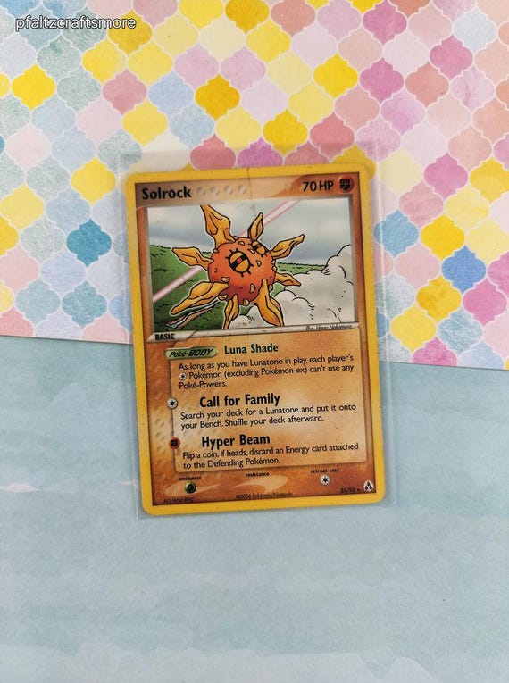 Vintage Rare - Solrock Ex Legend Maker Non-holo Pokemon Card 25/92 - LP -  Etsy Israel