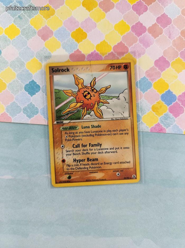 Vintage Rare - Solrock Ex Legend Maker Non-holo Pokemon Card 25/92 - LP -  Etsy Israel