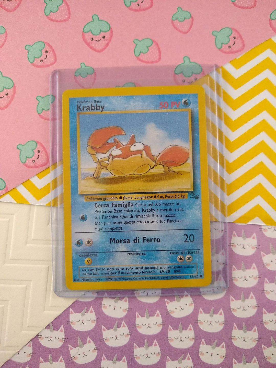 krabby pokemon card value 51/62 Fossil German  SHPNPokestore Evolves from null Type Pokemon TCG Krabby #51/62 French