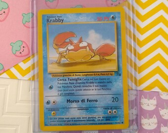 krabby pokemon card price Pokmon 1999 Like new Water Rarity Vintage Common (italian) - Krabby