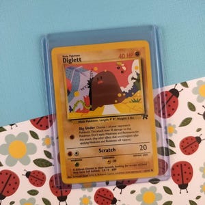 Vintage Common - Diglett Team Rocket Non-holo Pokemon Card 52/82 - NM - Etsy