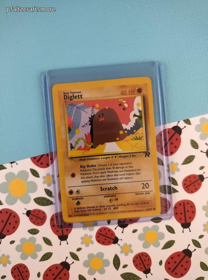 Vintage Common - Diglett Team Rocket Non-holo Pokemon Card 52/82 - NM - Etsy