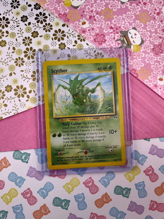Vintage Uncommon - Scyther Neo Discovery Non-holo Pokemon Card 46/75 - NM - Etsy Vintage Uncommon - Scyther Neo Discovery Non-holo Pokemon Card 46/75 - NM - Etsy