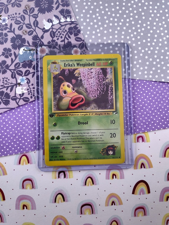 Vintage Uncommon - 1st Edition Erika's Weepinbell Gym Heroes Non-holo Pokemon  Card 48/132 - NM - Etsy
