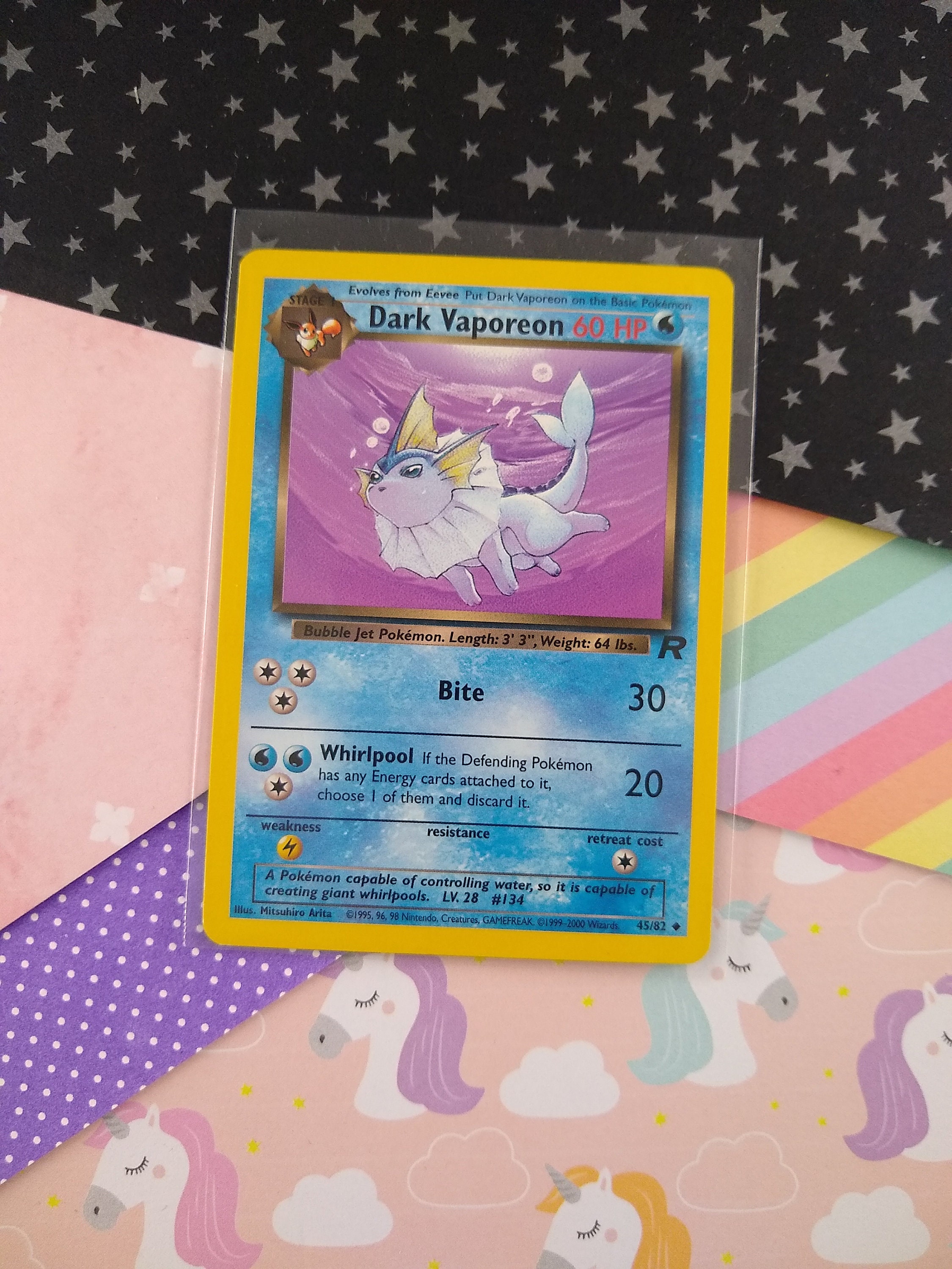 Vintage Uncommon - Dark Vaporeon Team Rocket Non-holo Pokemon Card 45/82 - VG (B) - Etsy Canada Vintage Uncommon - Dark Vaporeon Team Rocket Non-holo Pokemon Card 45/82 - VG (B) - Etsy Canada