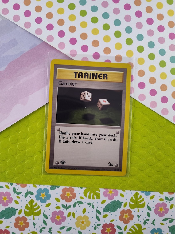 Vintage Common - 1st Edition Gambler Fossil Non-holo Pokemon Card 60/62 -  LP (B) - Etsy New Zealand