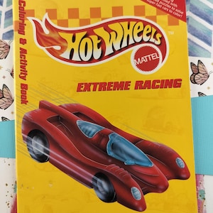 CLEARANCE Vintage 1998 Hot Wheels Mattel Extreme Racing Coloring & Activity Book