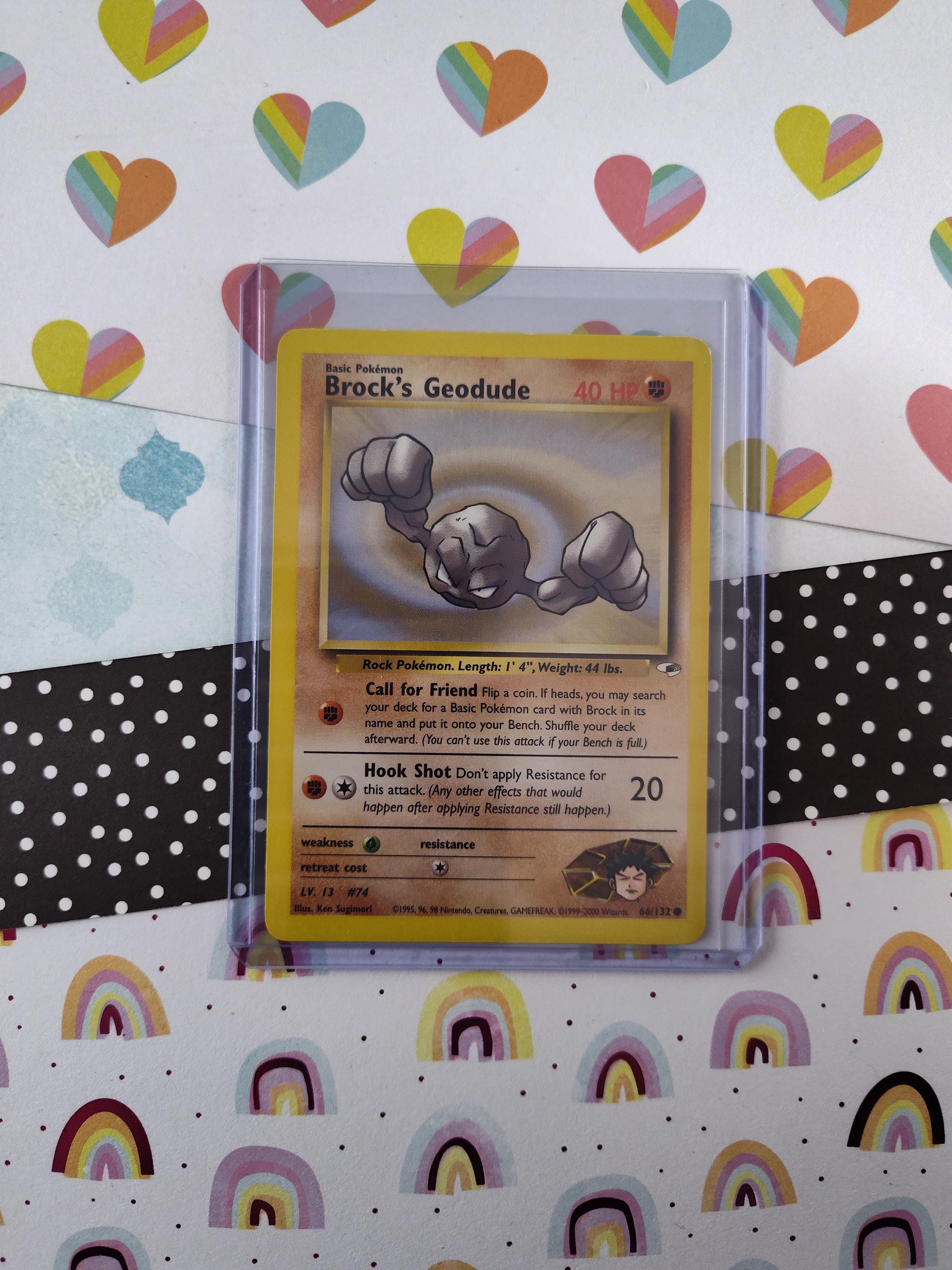 1995 geodude pokemon card 1999 #47/62 47/62 1st Edition CGC 9 MoBrosTC Retreat Cost 47/62 Geodude 1st Edition Fossil