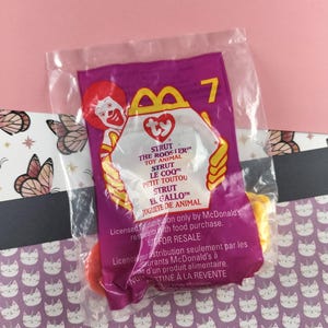 CLEARANCE McDonald&#39;s TY Teeny Beanie Baby, Strut the Rooster, NEW & Sealed