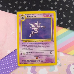 rare haunter pokemon card Non-Holo Shadowless Pokmon clear acrylic holder that perfectly accentuates the stunning visual design and character artwork Pokemon - Haunter (48/108) -