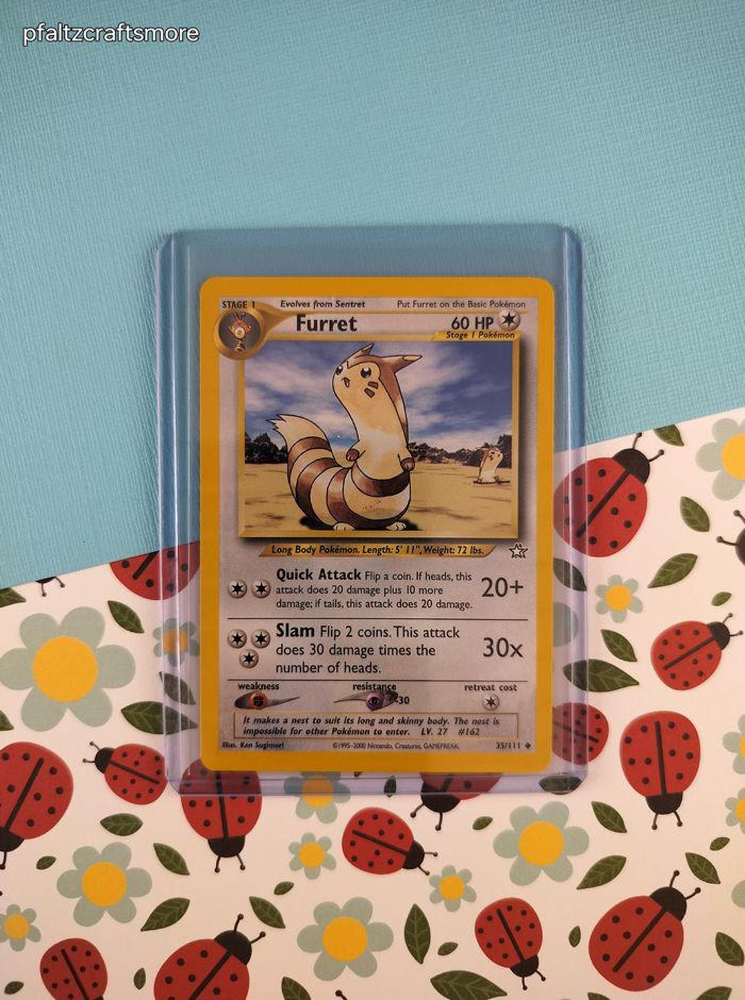 Vintage Uncommon - Furret Neo Genesis Non-holo Pokemon Card 35/111 - NM -  Etsy