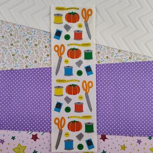 CLEARANCE Vintage 1994 Mrs. Grossman&#39;s Crafting Sewing Full Sticker Sheet, Unused