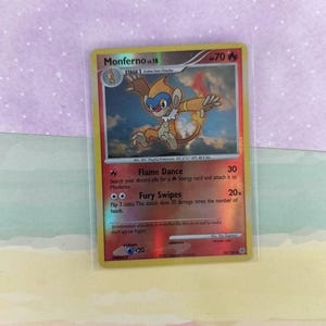 Vintage Uncommon - Monferno Diamond & Pearl Reverse Holographic Pokemon Card  56/130 - VG - Etsy Denmark