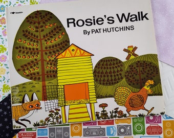 Vintage 1986 Rosie's Walk by Pat Hutchins, Paperback