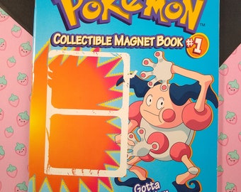 Vintage 2000 Pokemon Collectible Magnet Activity/Coloring Book #1, Nice & Clean